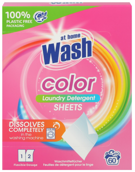 AT HOME WASH WASMIDDELDOEKJES 30ST COLOR