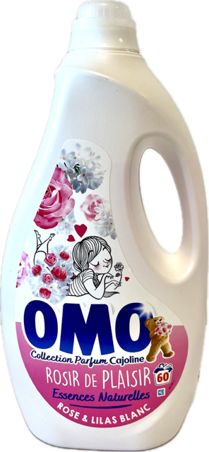 OMO VLOEIBAAR WASMIDDEL 60SC ROSIR DE PLAISIR 2,7L  ROSE & LILAS BLANC
