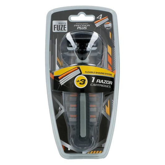 BODY-X FUZE SCHEERMES 1 APPARAAT + 3 MESJES TRIPLE BLADES