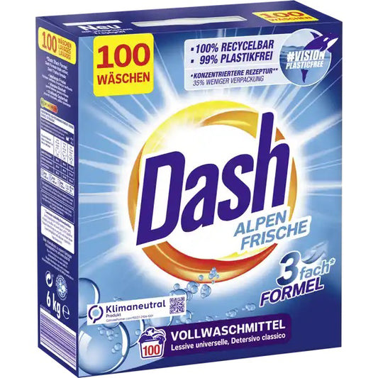 DASH WASPOEDER 100SC 6KG ALPEN FRISCHE