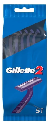 GILLETTE 2 WEGWERPMESJES 5PCS