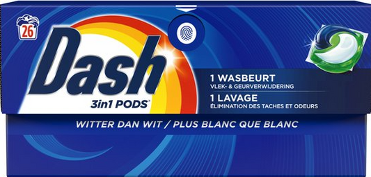 DASH 3IN1 PODS 26 X 18,2GR WITTER DAN WIT