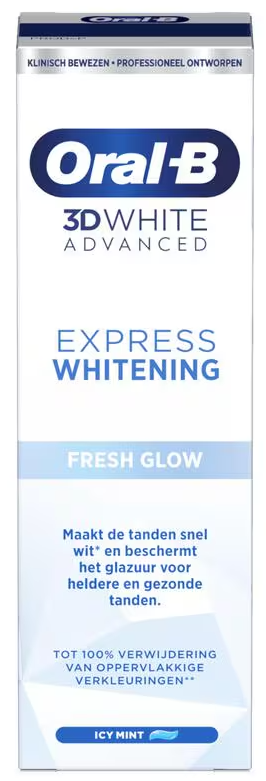 ORAL-B TANDPASTA EXPRESS WHITENING FRESH GLOW 75ML