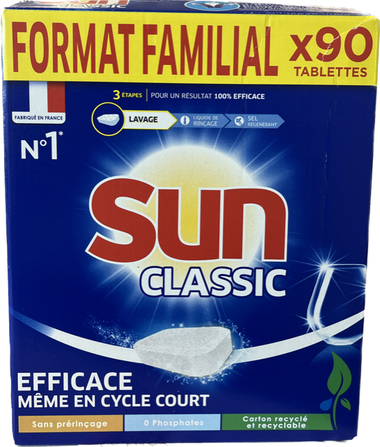 SUN CLASSIC 90 VAATWASTABLETTEN