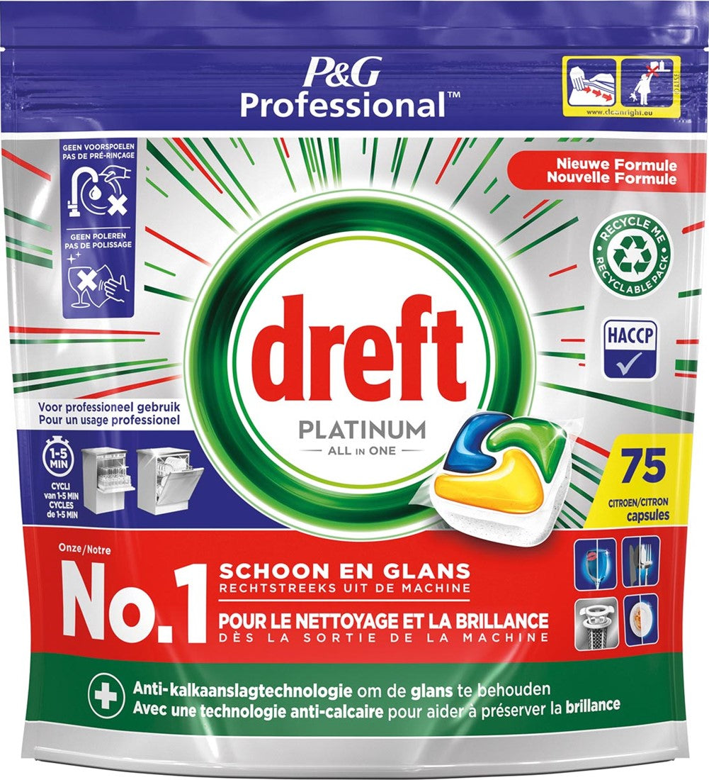 DREFT VAATWASTABS PLATINUM 75ST CITROEN
