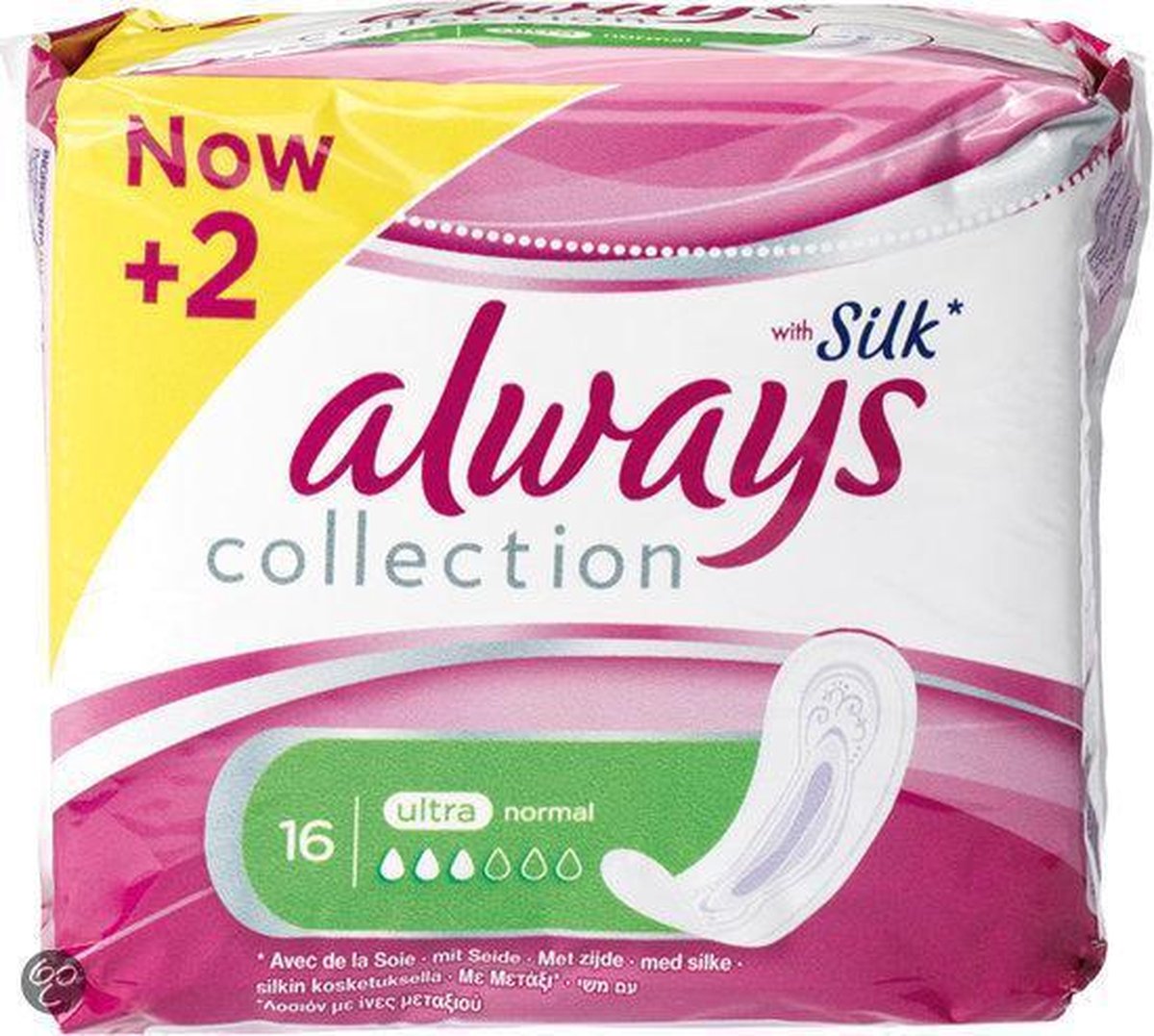 ALWAYS MAANDVERBAND 16 ST + 2 ST SILK ULTRA NORMAL