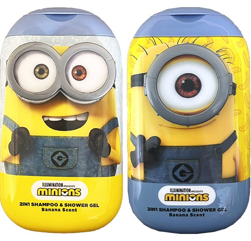 MINIONS DESPICABLE ME SHAMPOO & SHOWER GEL 400ML 2D ASSORTIMENT 12ST