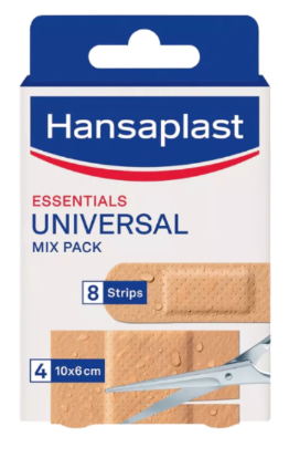 HANSAPLAST PLEISTERS UNIVERSAL MIX PACK 8ST+4ST