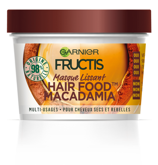 GARNIER FRUCTIS HAARMASKER 390ML HAIR FOOD MACADAMIA